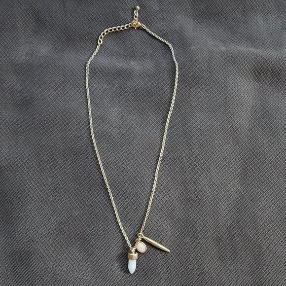 Universal Thread Semi-Precious Rose Quartz Rejuvination Harmony Cluster Necklace - Picture 1 of 15